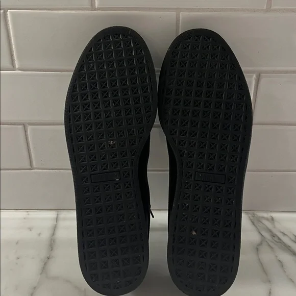 Puma Men's Black Leather Sneakers 12 - Picture 7 of 11